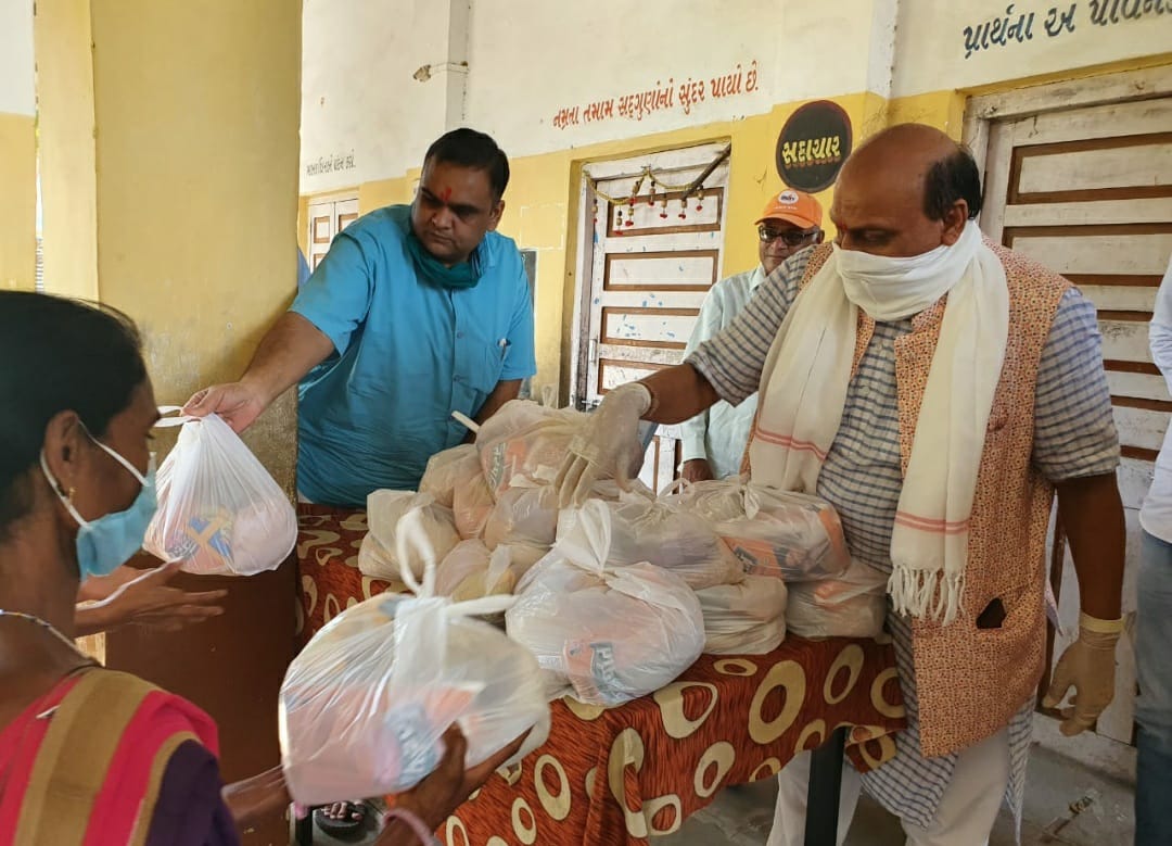 કોવિડ-19 ની મહુવા તાલુકા માં સેવાકીય પ્રવૃત્તિ