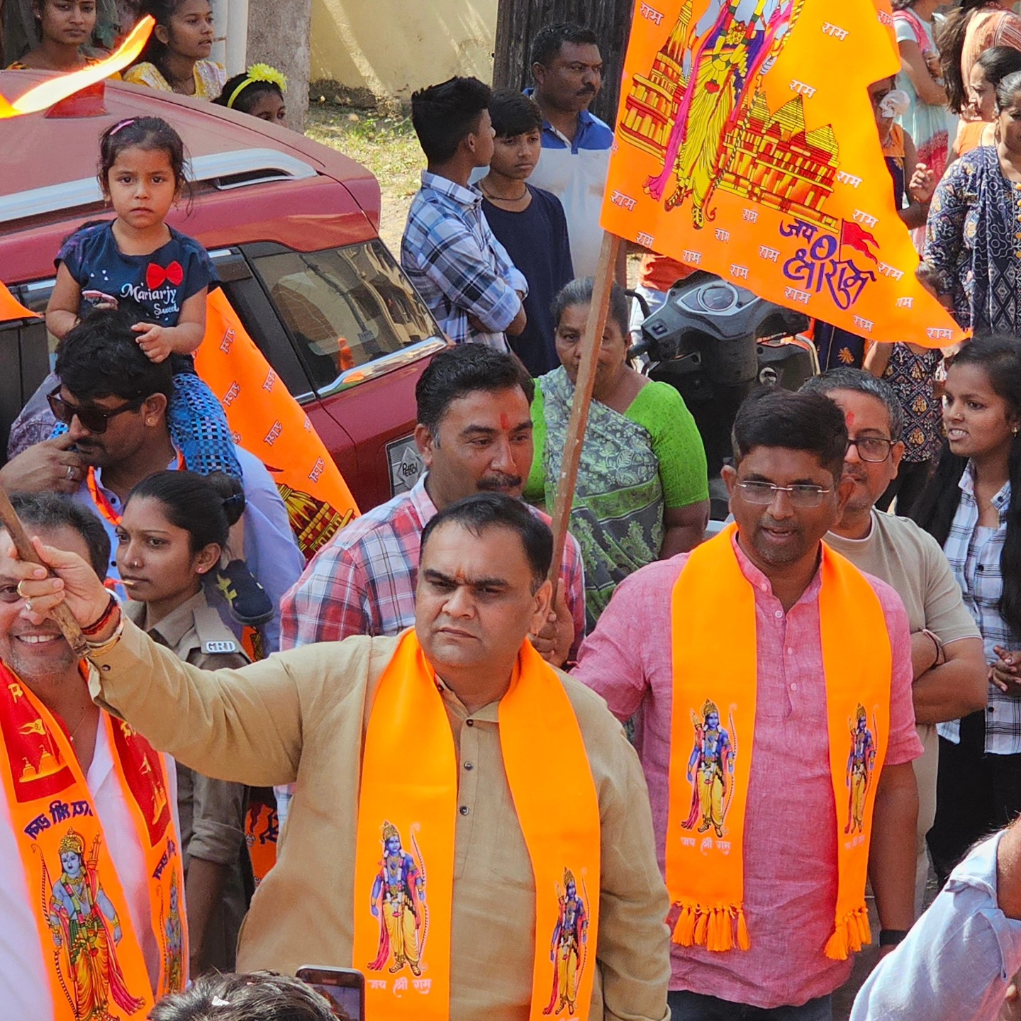 તા.૨૨/૦૧/૨૦૨૪ ના રોજ મહુવા ગામમાં પ્રભુ શ્રીરામજીની શોભાયાત્રામાં હાજરી આપી.